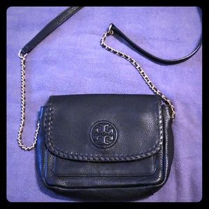 Black Marion mini crossbody Tory Burch